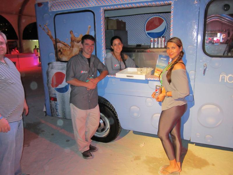 Ice cream truck catering at a Connecticut birthday party